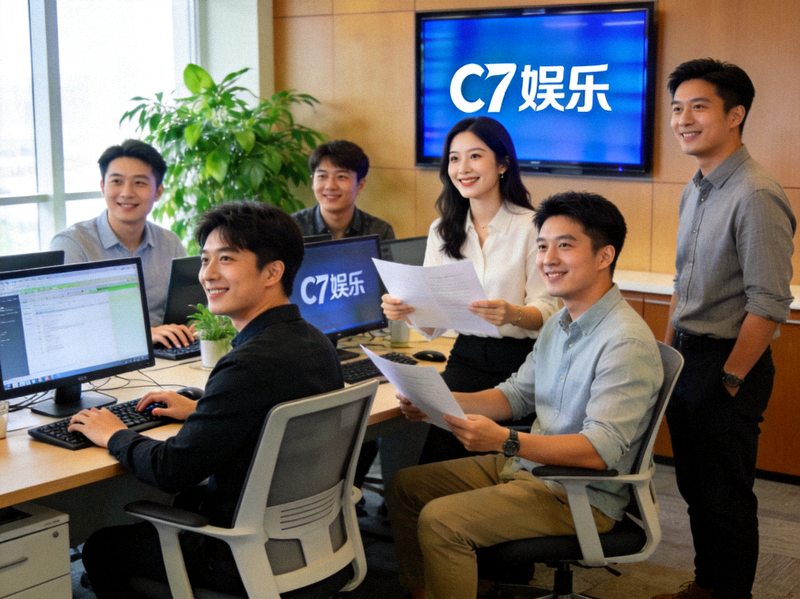 C7娱乐团队成员合影 - 在现代化办公室中工作的团队